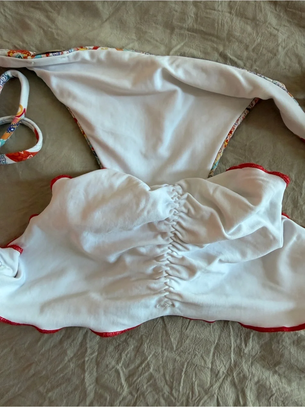 Luli Fama Floral Multicolor Triangle Bikini - Picture 8 of 12